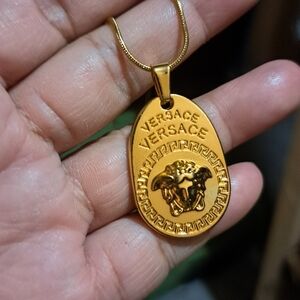 Versace Gold Medusa Pendant Necklace